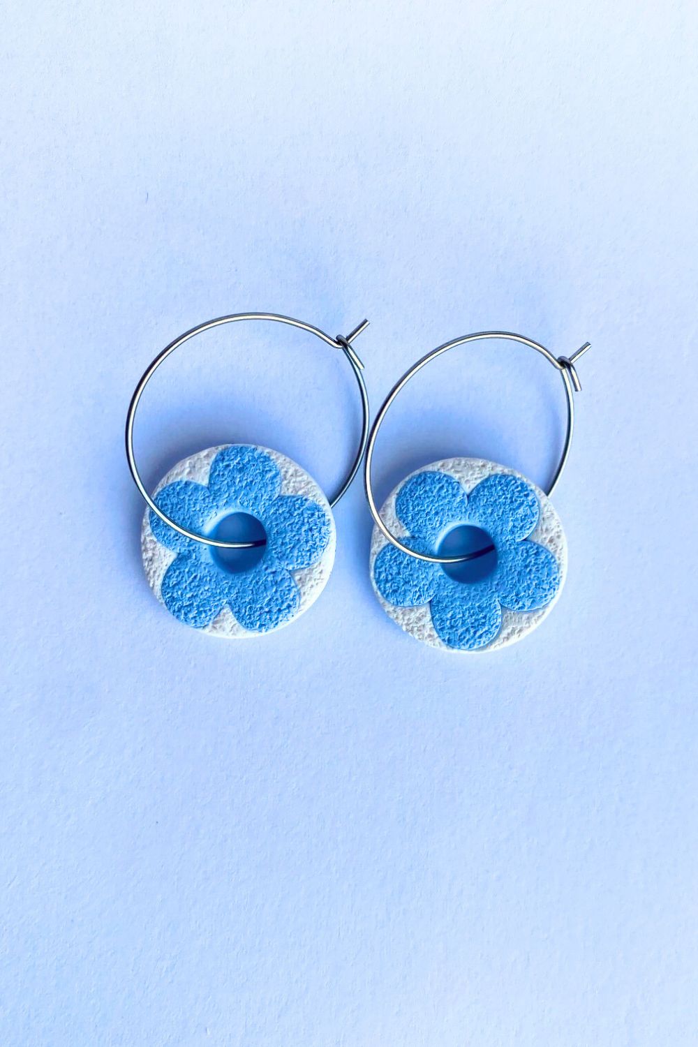 2-Colour Daisy Wheels - Pale Blue + White