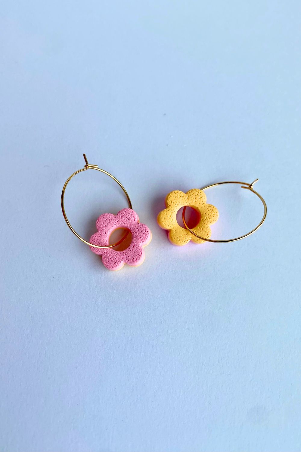 2-colour Daisy Charms (Small) - Spring Pink + Tangerine