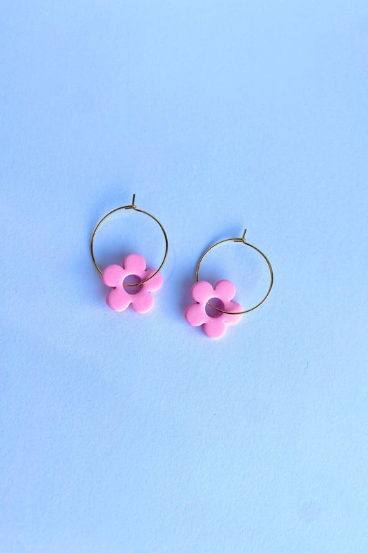 5-petal Daisy Charms (Small) - Spring Pink